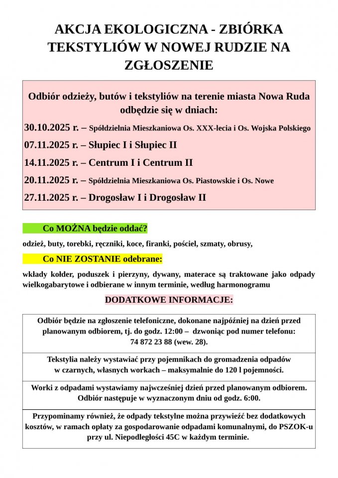 Zbiórka TEKSTYLIÓW.